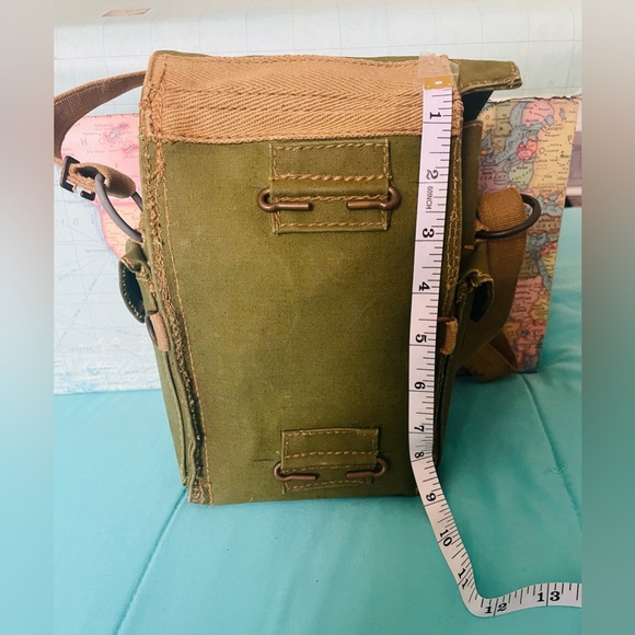 US Military Grade Canvas Bag Vintage Green Vietnam GI Ammo Green Veteran Camping - Picture 3 of 14